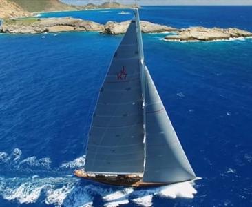 Šestice J Class na St.Barthu