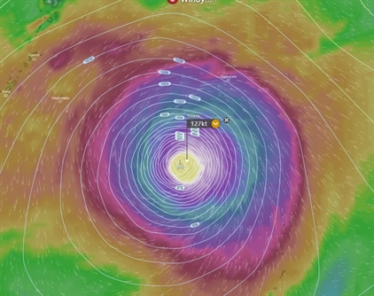 Tajfun Hagibis je extrémní bouří
