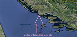 Kde se v Dalmácii mění počasí?