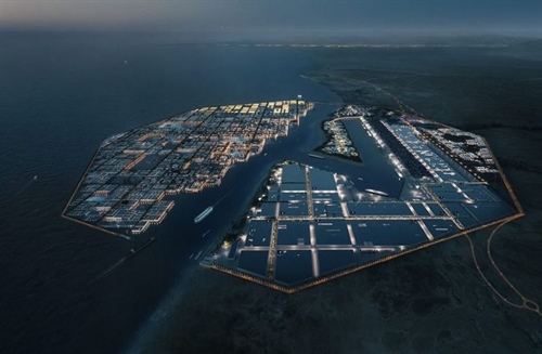 Nový rozměr saúdské magalomanie: plovoucí komplex Oxagon