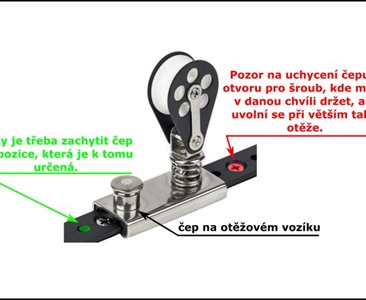 Pozor při práci s otěžovým vozíkem geny