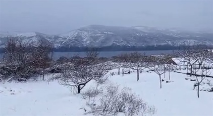 Sníh na plážích Jadranu