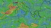 Nebezpečné počasí ve Středomoří 24h, 48h, 72h