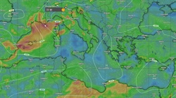 Nebezpečné počasí ve Středomoří 24h, 48h, 72h