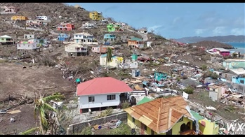 Petit Martinique po hurikánu Beryl